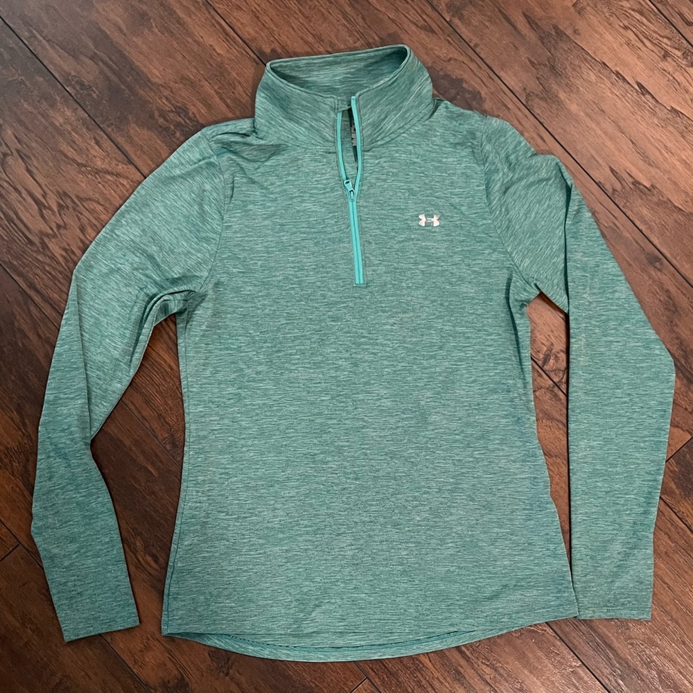 Under Armour 1/4 Zip Green Pullover